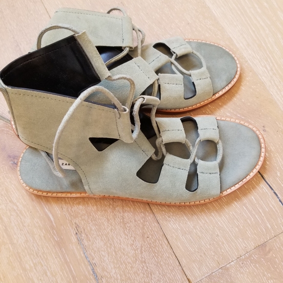 Zara leather roman sandal - Picture 4 of 6
